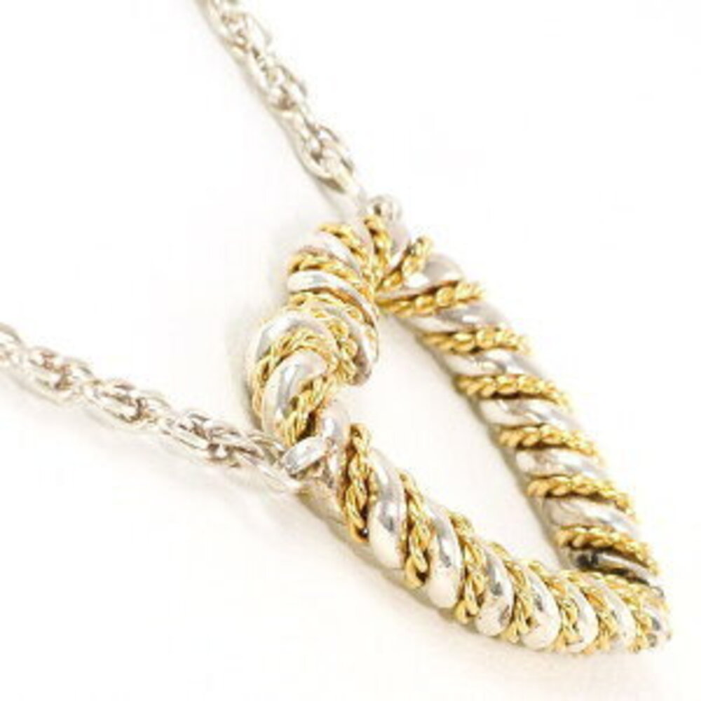 Tiffany Twisted Heart Necklace Yellow Gold Silver Total